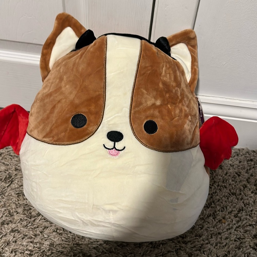 12” Reginald Squishmallow stain on front. Shown in picture